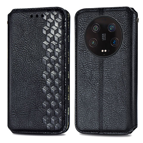 Custodia Portafoglio In Pelle Cover con Supporto S01D per Xiaomi Mi 13 Ultra 5G Nero