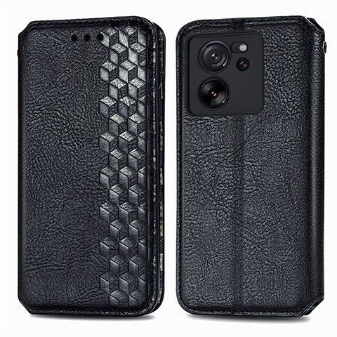 Custodia Portafoglio In Pelle Cover con Supporto S01D per Xiaomi Mi 13T 5G Nero