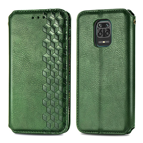 Custodia Portafoglio In Pelle Cover con Supporto S01D per Xiaomi Poco M2 Pro Verde