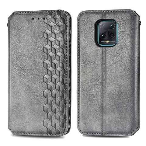 Custodia Portafoglio In Pelle Cover con Supporto S01D per Xiaomi Redmi 10X 5G Grigio