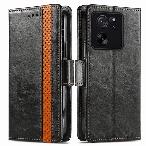 Custodia Portafoglio In Pelle Cover con Supporto S02D per Xiaomi Redmi K60 Ultra 5G Nero