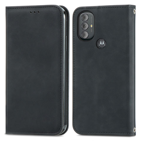 Custodia Portafoglio In Pelle Cover con Supporto S04D per Motorola Moto G Play (2023) Nero