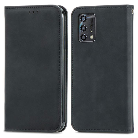 Custodia Portafoglio In Pelle Cover con Supporto S04D per Oppo A95 4G Nero