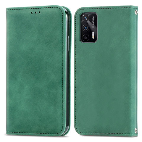 Custodia Portafoglio In Pelle Cover con Supporto S04D per Realme GT Neo 2T 5G Verde