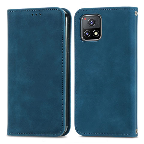 Custodia Portafoglio In Pelle Cover con Supporto S04D per Vivo Y52s 5G Blu