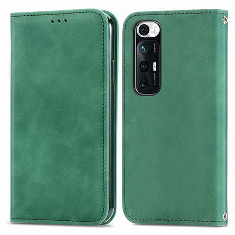 Custodia Portafoglio In Pelle Cover con Supporto S04D per Xiaomi Mi 10S 5G Verde