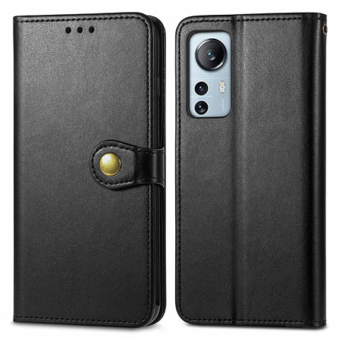 Custodia Portafoglio In Pelle Cover con Supporto S04D per Xiaomi Mi 12 5G Nero