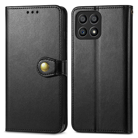 Custodia Portafoglio In Pelle Cover con Supporto S05D per Huawei Honor X30i Nero