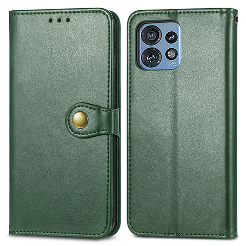 Custodia Portafoglio In Pelle Cover con Supporto S05D per Motorola Moto Edge 40 Pro 5G Verde