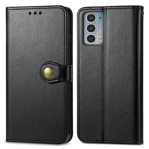 Custodia Portafoglio In Pelle Cover con Supporto S05D per Motorola Moto Edge Lite 5G Nero