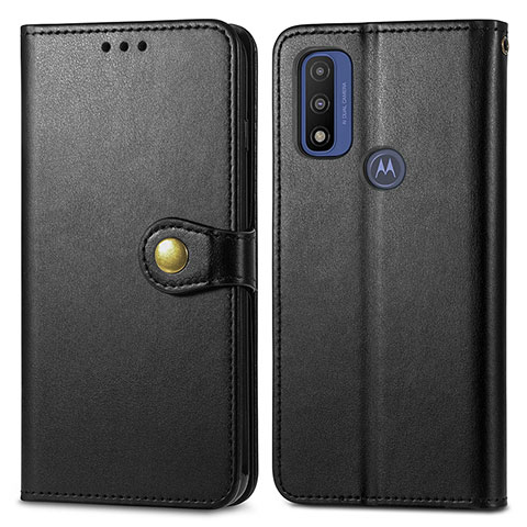 Custodia Portafoglio In Pelle Cover con Supporto S05D per Motorola Moto G Pure Nero