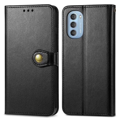 Custodia Portafoglio In Pelle Cover con Supporto S05D per Motorola Moto G51 5G Nero