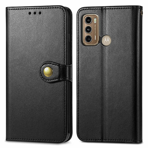 Custodia Portafoglio In Pelle Cover con Supporto S05D per Motorola Moto G60 Nero