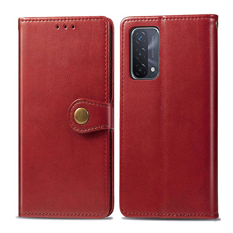 Custodia Portafoglio In Pelle Cover con Supporto S05D per OnePlus Nord N200 5G Rosso