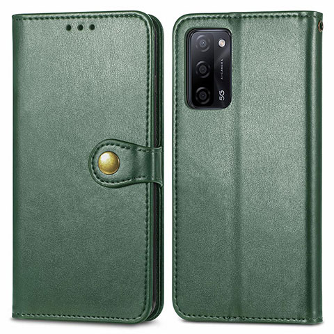 Custodia Portafoglio In Pelle Cover con Supporto S05D per Oppo A53s 5G Verde