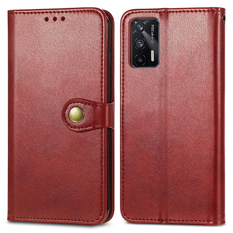 Custodia Portafoglio In Pelle Cover con Supporto S05D per Realme GT 5G Rosso