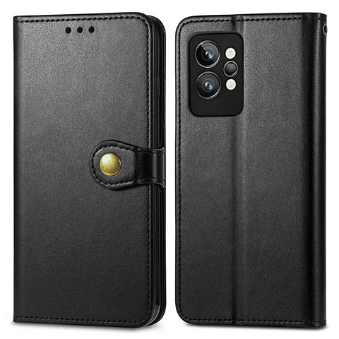 Custodia Portafoglio In Pelle Cover con Supporto S05D per Realme GT2 Pro 5G Nero