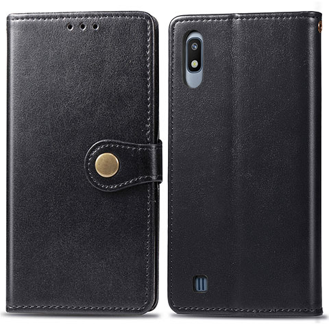 Custodia Portafoglio In Pelle Cover con Supporto S05D per Samsung Galaxy A10 Nero