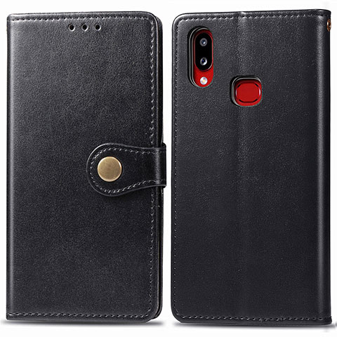 Custodia Portafoglio In Pelle Cover con Supporto S05D per Samsung Galaxy A10s Nero