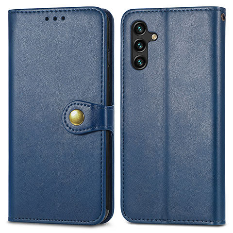 Custodia Portafoglio In Pelle Cover con Supporto S05D per Samsung Galaxy A13 5G Blu