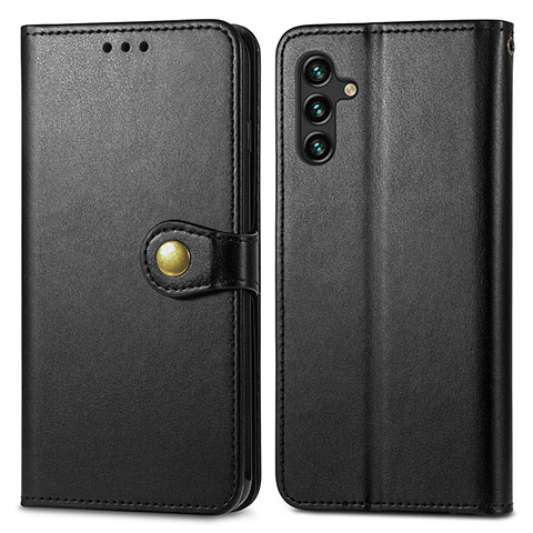 Custodia Portafoglio In Pelle Cover con Supporto S05D per Samsung Galaxy A13 5G Nero