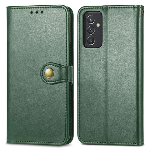 Custodia Portafoglio In Pelle Cover con Supporto S05D per Samsung Galaxy A15 4G Verde