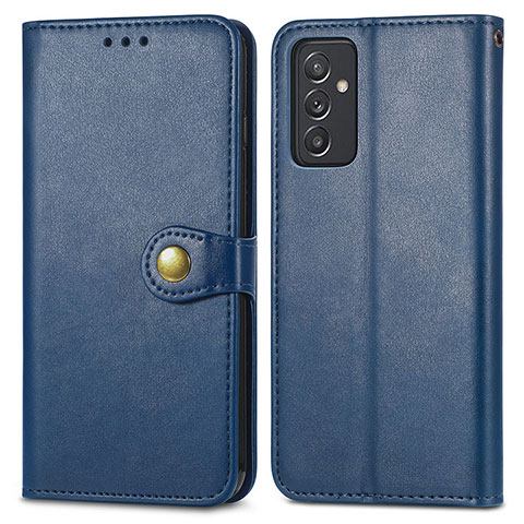 Custodia Portafoglio In Pelle Cover con Supporto S05D per Samsung Galaxy A25 5G Blu