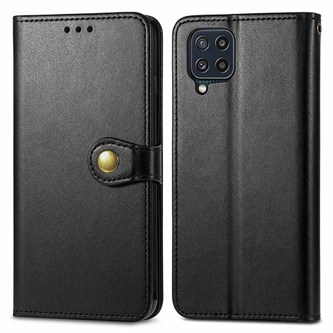 Custodia Portafoglio In Pelle Cover con Supporto S05D per Samsung Galaxy M32 4G Nero