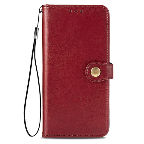 Custodia Portafoglio In Pelle Cover con Supporto S05D per Samsung Galaxy S21 Ultra 5G Rosso