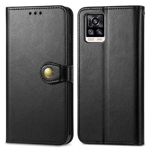 Custodia Portafoglio In Pelle Cover con Supporto S05D per Vivo V20 (2021) Nero