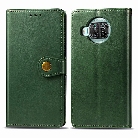 Custodia Portafoglio In Pelle Cover con Supporto S05D per Xiaomi Mi 10i 5G Verde