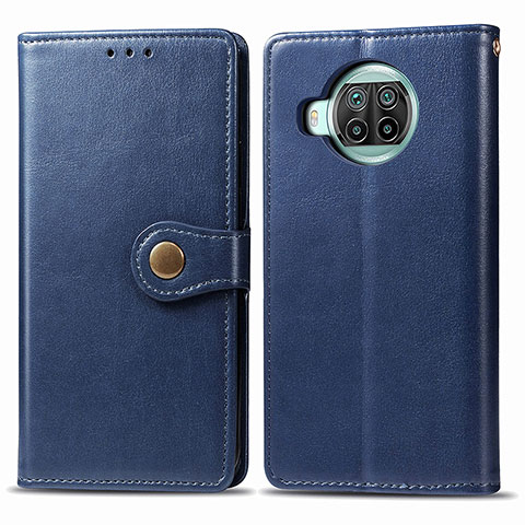 Custodia Portafoglio In Pelle Cover con Supporto S05D per Xiaomi Mi 10T Lite 5G Blu