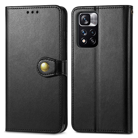 Custodia Portafoglio In Pelle Cover con Supporto S05D per Xiaomi Mi 11i 5G (2022) Nero