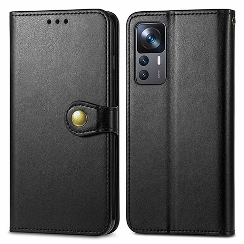 Custodia Portafoglio In Pelle Cover con Supporto S05D per Xiaomi Mi 12T Pro 5G Nero