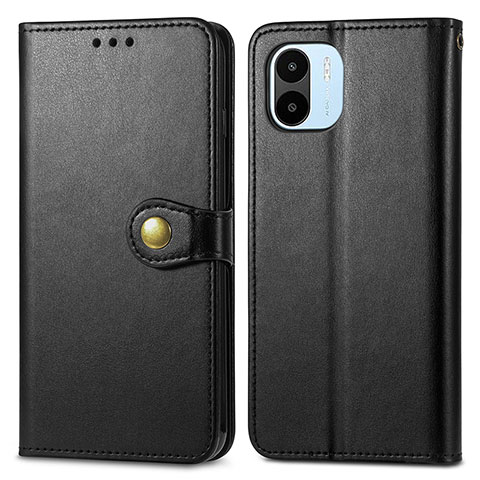 Custodia Portafoglio In Pelle Cover con Supporto S05D per Xiaomi Poco C50 Nero