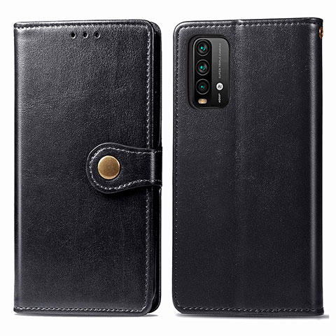 Custodia Portafoglio In Pelle Cover con Supporto S05D per Xiaomi Redmi 9 Power Nero