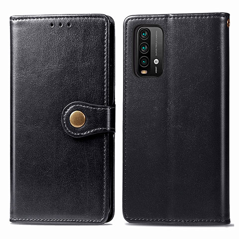 Custodia Portafoglio In Pelle Cover con Supporto S05D per Xiaomi Redmi 9T 4G Nero