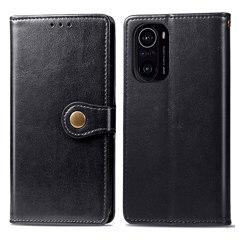 Custodia Portafoglio In Pelle Cover con Supporto S05D per Xiaomi Redmi K40 Pro+ Plus 5G Nero