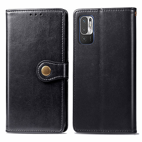 Custodia Portafoglio In Pelle Cover con Supporto S05D per Xiaomi Redmi Note 10T 5G Nero