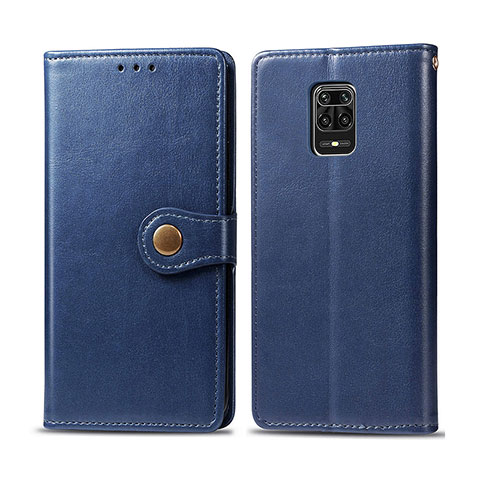 Custodia Portafoglio In Pelle Cover con Supporto S05D per Xiaomi Redmi Note 9S Blu