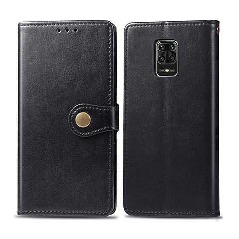 Custodia Portafoglio In Pelle Cover con Supporto S05D per Xiaomi Redmi Note 9S Nero