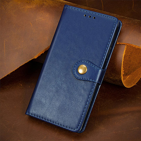 Custodia Portafoglio In Pelle Cover con Supporto S07D per Nokia X10 Blu