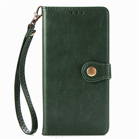 Custodia Portafoglio In Pelle Cover con Supporto S07D per Xiaomi Poco X3 NFC Verde