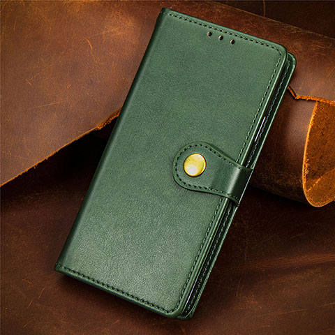 Custodia Portafoglio In Pelle Cover con Supporto S07D per Xiaomi Redmi Note 10 5G Verde