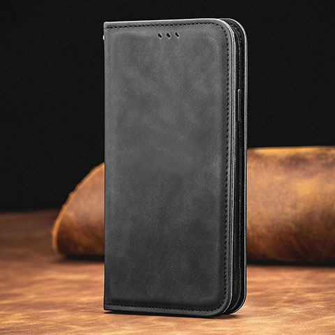 Custodia Portafoglio In Pelle Cover con Supporto S08D per Xiaomi Redmi Note 10 Pro Max Nero