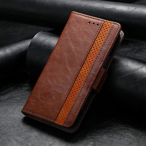 Custodia Portafoglio In Pelle Cover con Supporto S10D per Xiaomi Redmi Note 12 Turbo 5G Marrone