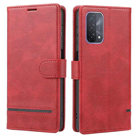 Custodia Portafoglio In Pelle Cover con Supporto SY1 per OnePlus Nord N200 5G Rosso