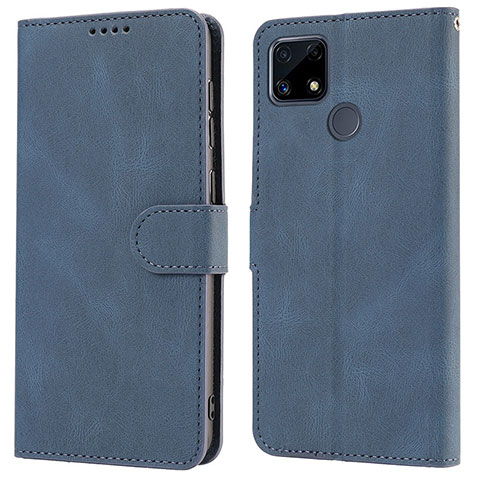 Custodia Portafoglio In Pelle Cover con Supporto SY1 per Realme Narzo 20 Blu