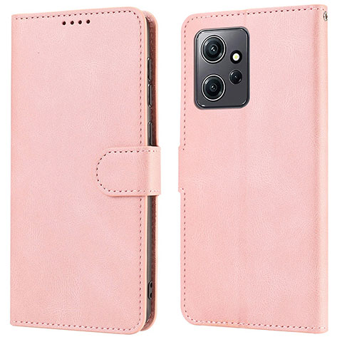 Custodia Portafoglio In Pelle Cover con Supporto SY1 per Xiaomi Redmi Note 12 4G Rosa