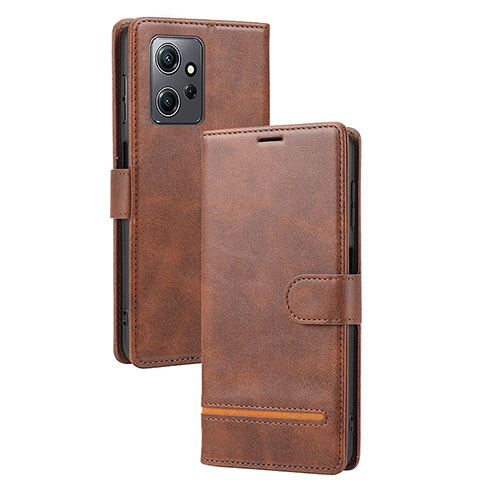 Custodia Portafoglio In Pelle Cover con Supporto SY3 per Xiaomi Redmi Note 12 4G Marrone